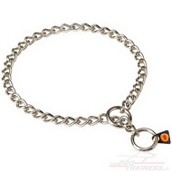 Choke Dog Collar of Chromed Steel | Chain Collar Herm Sprenger