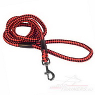 Laisse corde nylon bicolore pour chien