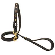 Leather Leash with Studs