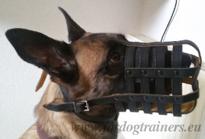 Padded Dog Muzzle for Malinois