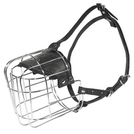 Wire Basket Dog Muzzle for Big Size Dog Breeds [M4###1057 Museruola a cestello di filo nichelato per cani grandi]