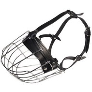 Dogs with Short Snout Wire Muzzle | Muzzle for Boxer ◨