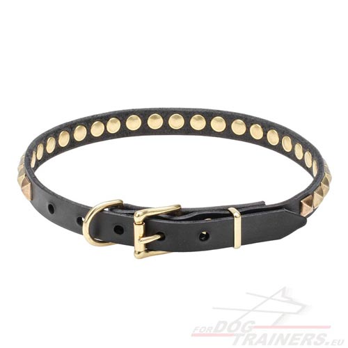 New Style Leather dog Collar Narrow