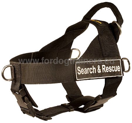 Nylon Dog Harness for Working Dog