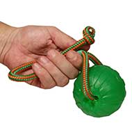 Indestructible Dog Ball with Rope