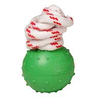 Rubber Dog Toy Ball on Rope