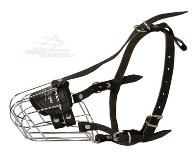 Felt Padded Basket Dog Muzzle Medium Cage