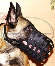 Best Selling Leather Muzzle for Malinois