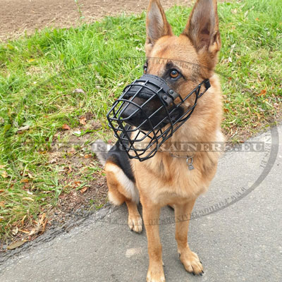 Comfortable Muzzle for German Shepherd Rubberized