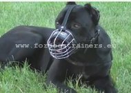 Metalen Muilkorf voor de Hond | Draad Muilkorf voor Cane Corso [M4###1057 Museruola a cestello per Cane Corso]