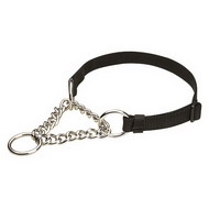 Hundehalsband aus Nylon mit Kette von Herman Sprenger