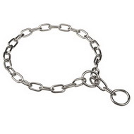 Chain Dog Collar of Chromed Steel | Fur Saver from Herm Sprenger