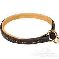 Collier trangleur en Cuir pour chien