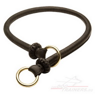 Collier en cuir rond
pour chien