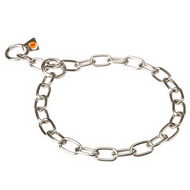 Chromed Steel Chain Collar by Herm Sprenger [HS59#1057 51541 (55) Collare a catena di Herm Sprenger in acciaio inox]