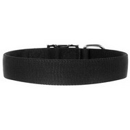 Hundehalsband Nylon Breit Scwarz