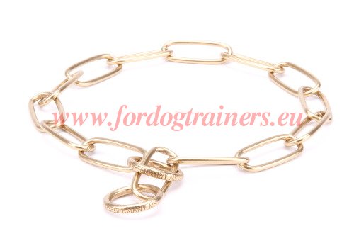 Collier pour chien en liens laiton