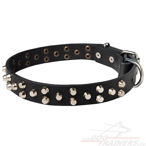 Collier designer dcor  la main pour chien