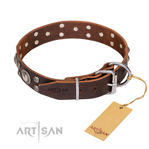 Collier grand chien cuir de qualit