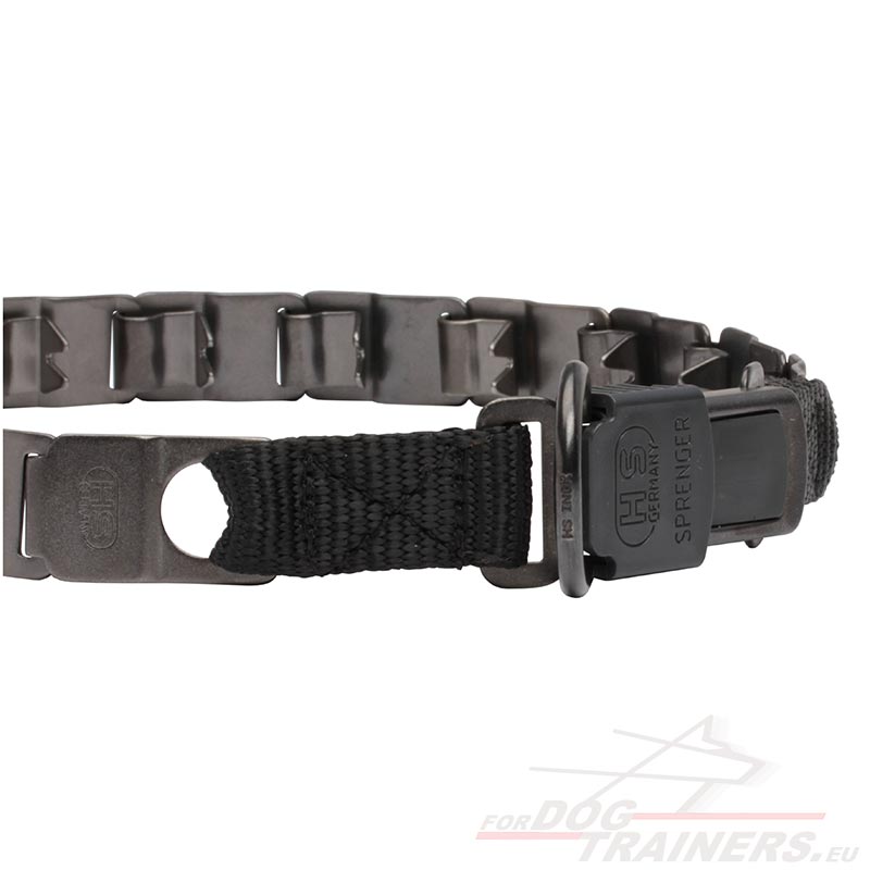 Collier sportif pour chien | Collier efficace en inox noir Collier sportif pour chien | Collier efficace en inox noir