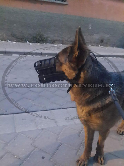Best Muzzle for a German Shepherd Strap-made