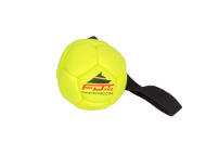 Dog Ball Toy with Handle Yellow Happiness