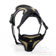 Khaki Nylon Dog Harness for Walking and Training