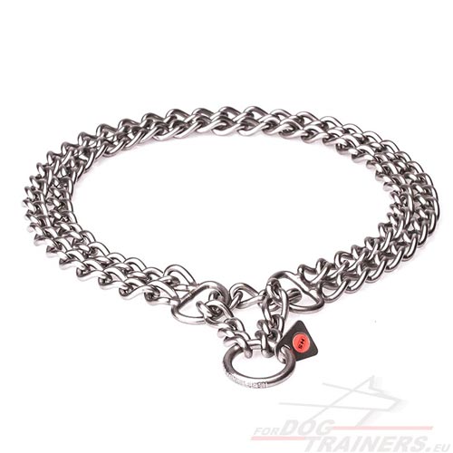 Choking Dog Collar Double Chain