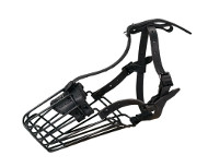 Muselire chien rsistante  corrrosion panier pour Malinois [M3###1057 Museruola in acciao gommato]