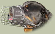 Wire Muzzle for big dog breeds, Rottweiler