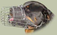 Wire Muzzle for big dog breeds, Rottweiler - Click Image to Close