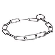 Fordogtrainers Kettenhalsband rostfrei [MC19#1057 200.63.400 Collare a catena in acciaio inox]