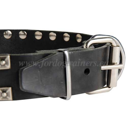 Dog Walking Collar Leather