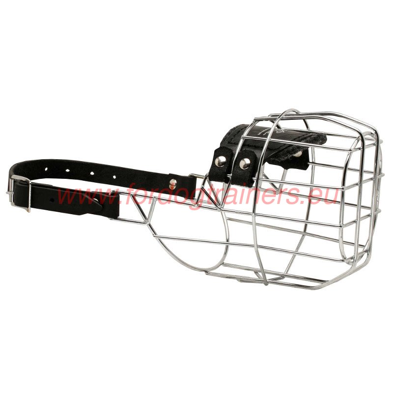 thumbnail image 2 of Champion XXL Strong Metal Wire Basket Dog Muzzle – Fits St. Bernard & Large Breeds 2 of 5