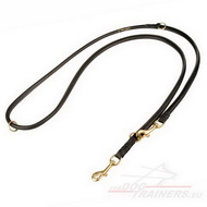 Dog Leash of
Rolled Leather
