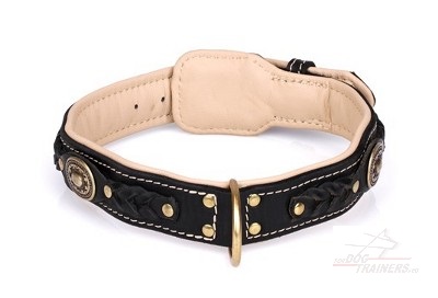 Luxury Dog Collars for Large Dogs Leather Made