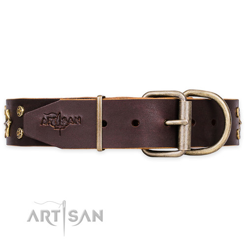 Best Quality Dog Collar Handmade Studded