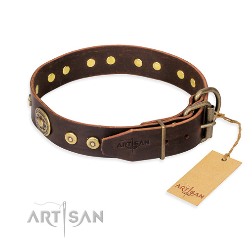 Top Kwaliteit leuke halsband hond leer