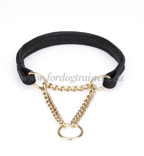 Adjustable Half Check Dog Collar Fordogtrainers