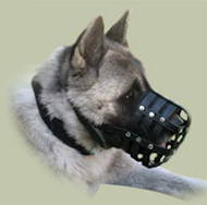 Universal Muzzle Basket Type for Husky and Akita ❄ [M41##1057 Museruola universale in pelle per Husky]