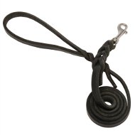 Leather Dog Leash with Stainless Steel Snap Hook [L313S1057 Guinzaglio stretto con maniglia per cane]