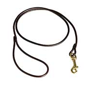 Laisse en cuir rond 6 mm pour chien