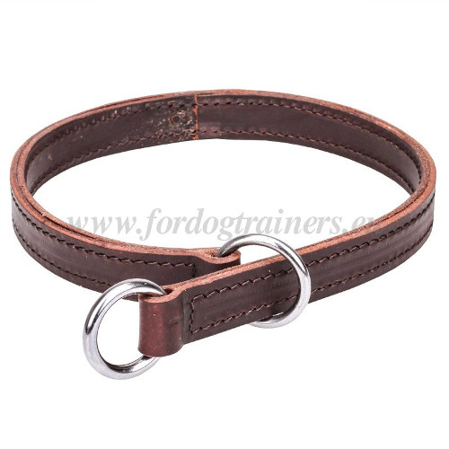 Strong Leather Dog Choker