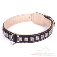 Originales FDT Halsband Schwarz mit Wrfeln