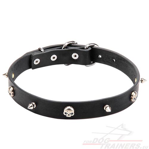 Leather Dog Collar Narrow