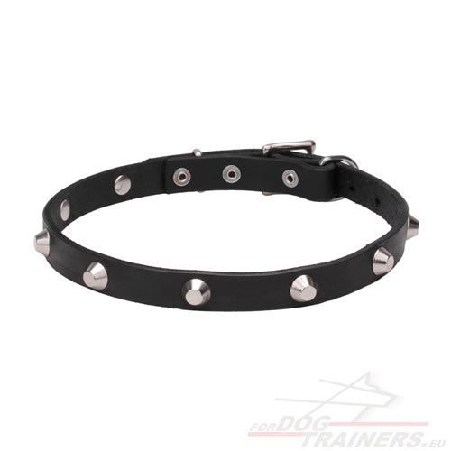 Narrow Leather Dog Collar