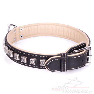 Leather Dog Collar Hardware Welded Chrome-plated