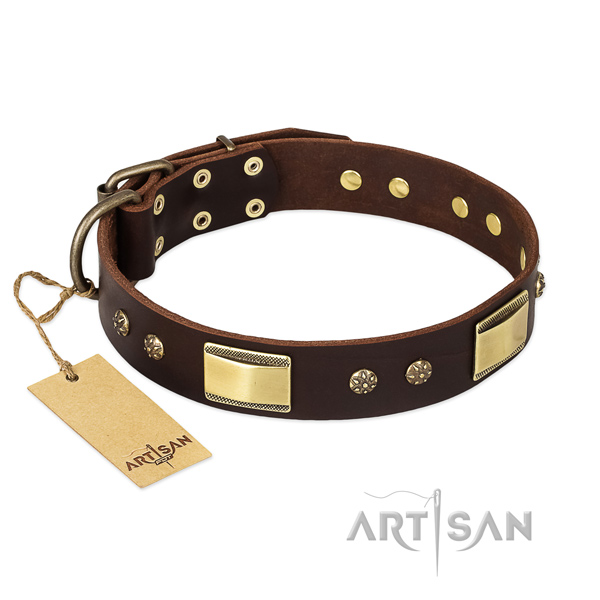 Leather Dog Collar with D-ring Artisan