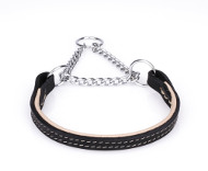 Collier martingale en cuir pour chiens