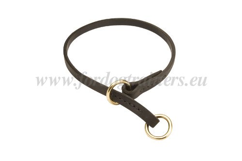 Flat
Leather Slip Collar